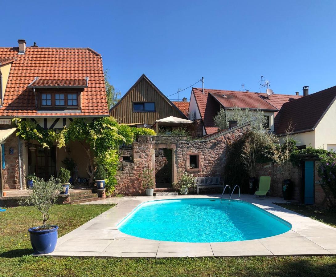 Le Grenier - Piscine Et Spa มาร์เลินไฮม์ ภายนอก รูปภาพ