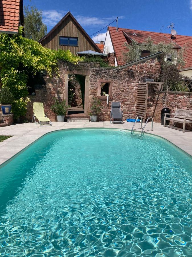 Le Grenier - Piscine Et Spa มาร์เลินไฮม์ ภายนอก รูปภาพ